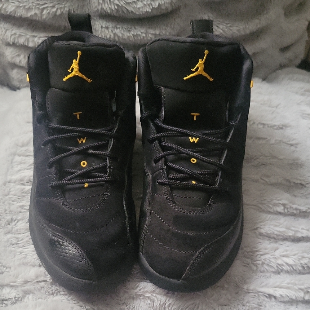 Jordan Retro 12-Black and Gold High-Tops